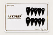 ACEGRIP Onyx Essentials, style AN8036, complete 10-nail set on its presentation card