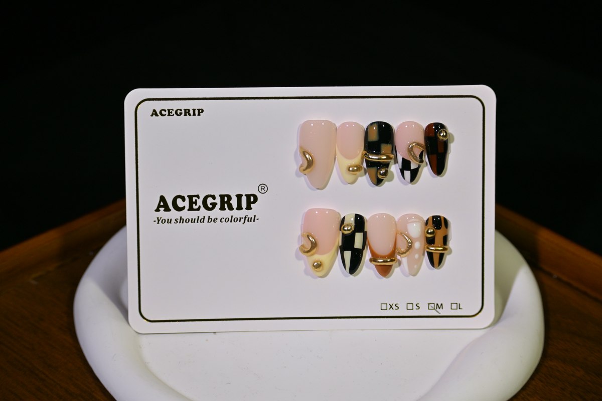 ACEGRIP Blush Check French, style AN8049, original product photograph