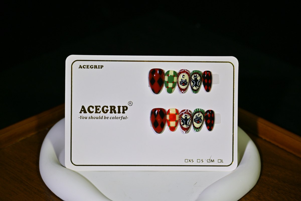 ACEGRIP Scarlet Diamond Checks, style AN8067, original product photograph
