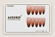 ACEGRIP Blush Haze, style BF4012, complete 10-nail set on its presentation card