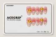 ACEGRIP Rose Sunflowers, style BF4023, complete 10-nail set on its presentation card