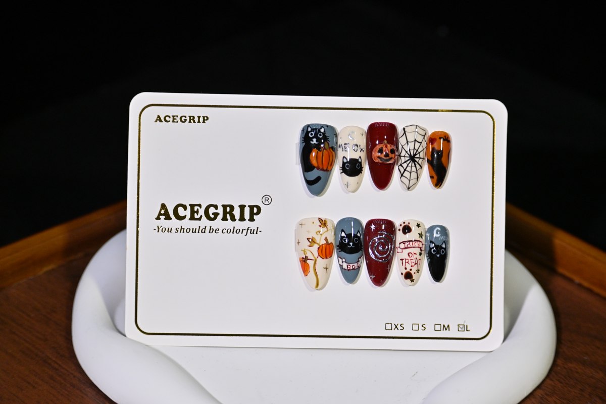 ACEGRIP Azure Cat Café, style BF4044, original product photograph