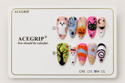 ACEGRIP Rose Haunt, style BF4049, complete 10-nail set on its presentation card