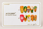 ACEGRIP Clementine Diner, style DC6016, complete 10-nail set on its presentation card