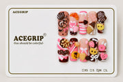 ACEGRIP Rose Candy Bow, style DC6029, complete 10-nail set on its presentation card
