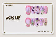 ACEGRIP Rose Petal Lavender, style DC6031, complete 10-nail set on its presentation card