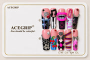 ACEGRIP Rose Backstage, style DC6045, complete 10-nail set on its presentation card