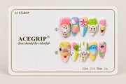 ACEGRIP Rose Companions Candy, style DX7031, complete 10-nail set on its presentation card