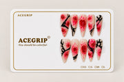 ACEGRIP Blush Bloom Branches, style DX7035, complete 10-nail set on its presentation card