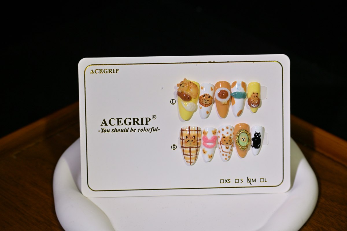 ACEGRIP Blush Cat Café, style DX7052, original product photograph
