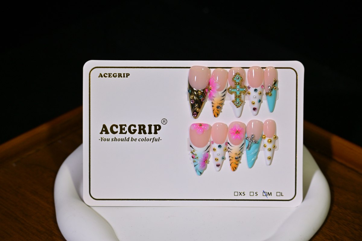 ACEGRIP Blush Cross Petals, style DX7058, original product photograph