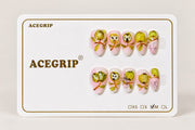 ACEGRIP Rose Petal Leaves, style DX7061, complete 10-nail set on its presentation card