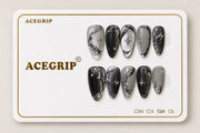 ACEGRIP Smoke Branches, style DX7078, complete 10-nail set on its presentation card