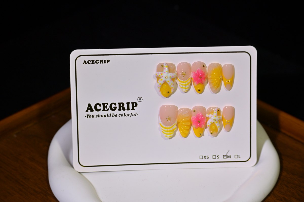 ACEGRIP Blush Petal Shells, style DX7086, original product photograph
