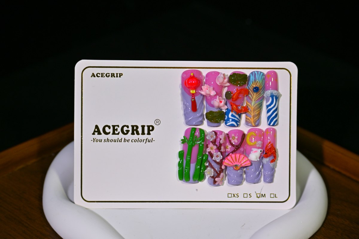 ACEGRIP Rose Fans, style FD9010, original product photograph