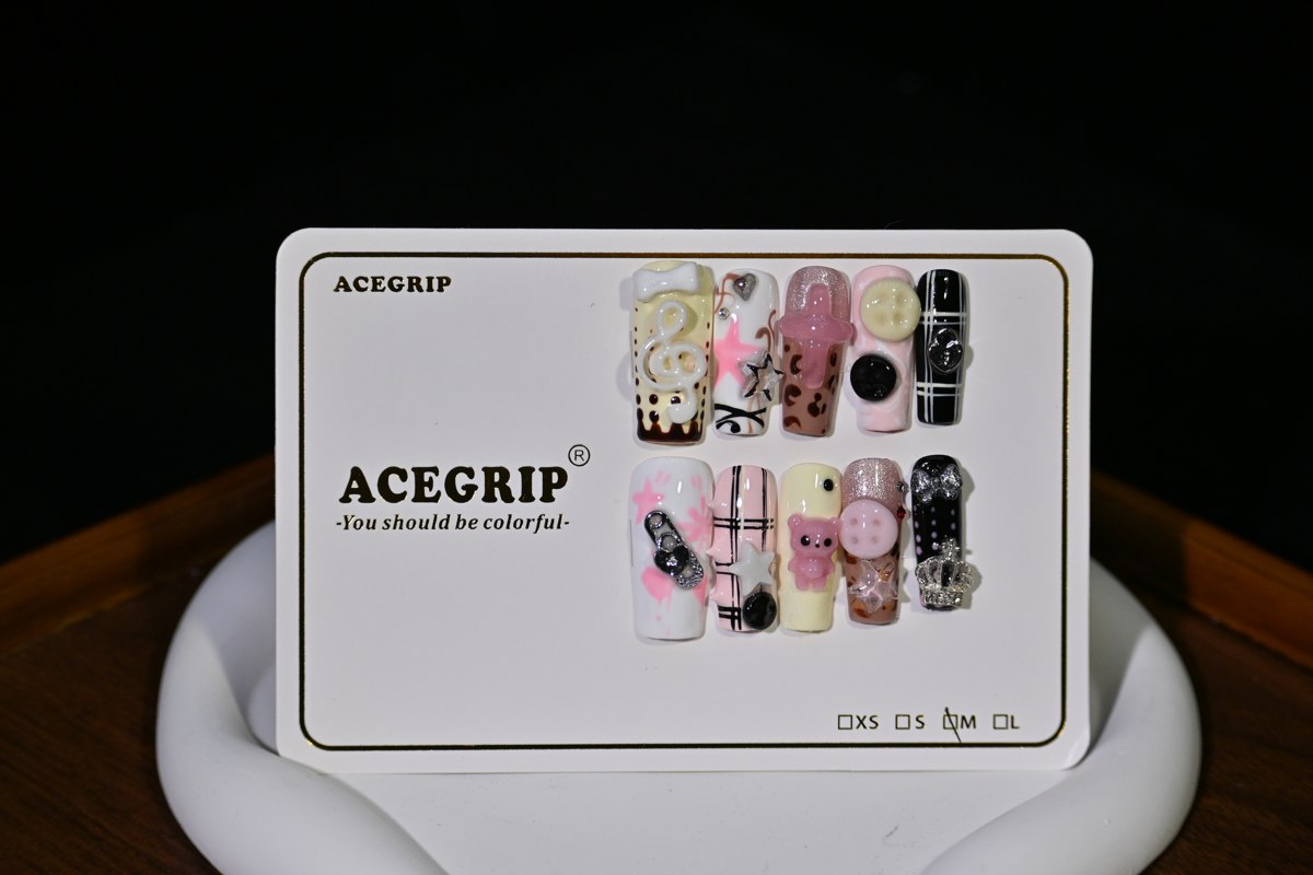 ACEGRIP Cream Buttons, style FD9045, original product photograph
