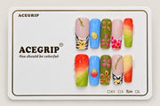 ACEGRIP Blush Petal Fruit Market, style FD9091, complete 10-nail set on its presentation card