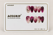 ACEGRIP Blush Moonlight Starlight, style GH14029, complete 10-nail set on its presentation card