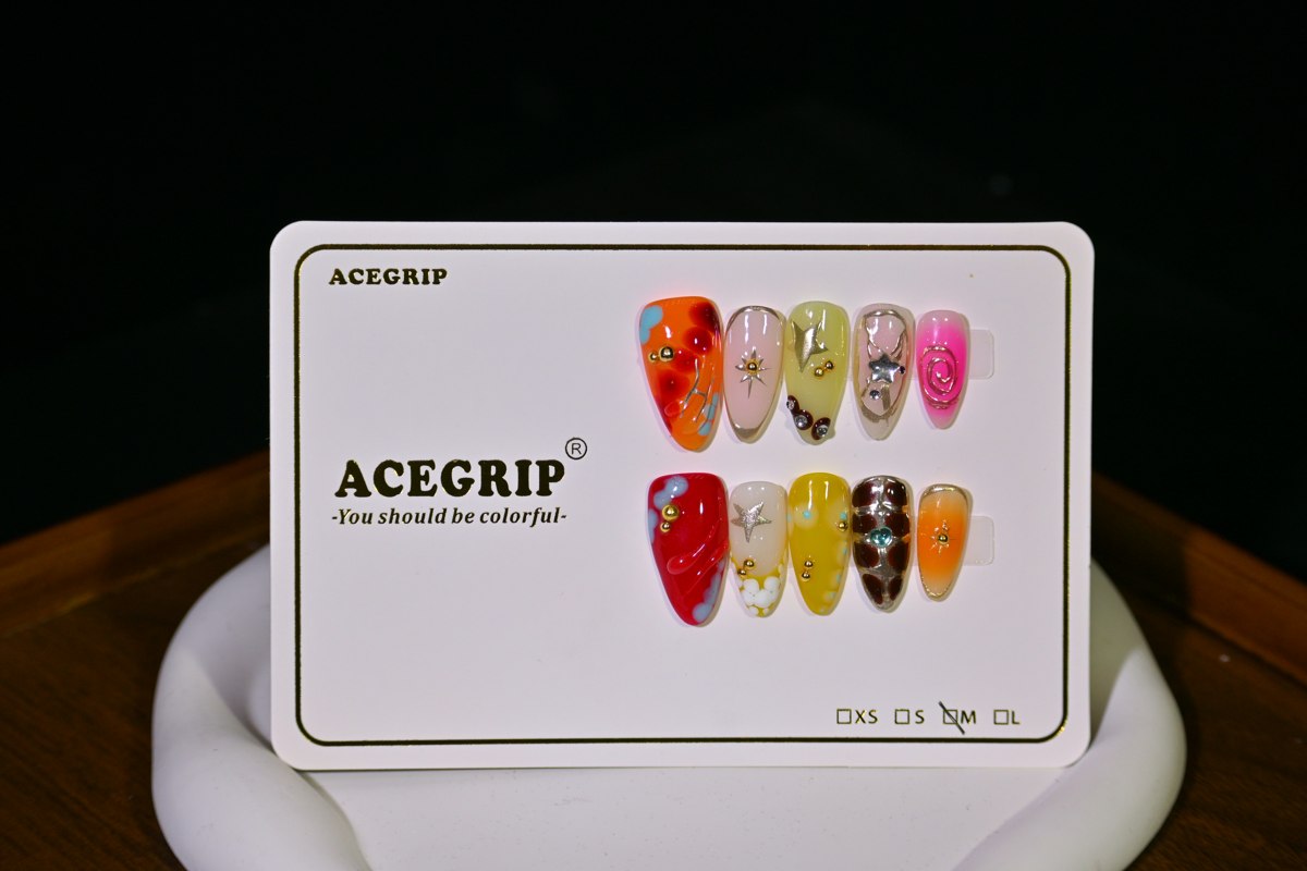 ACEGRIP Blush Starlight Spirals, style HM5032, original product photograph