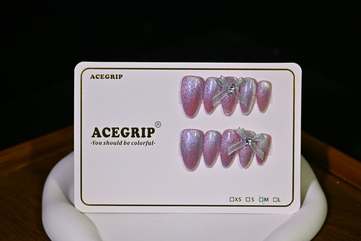 ACEGRIP Rose Silver Bow, style HM5051, original product photograph