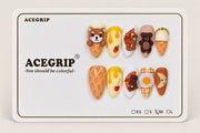 ACEGRIP Blush Companions Candy, style JH13006, complete 10-nail set on its presentation card