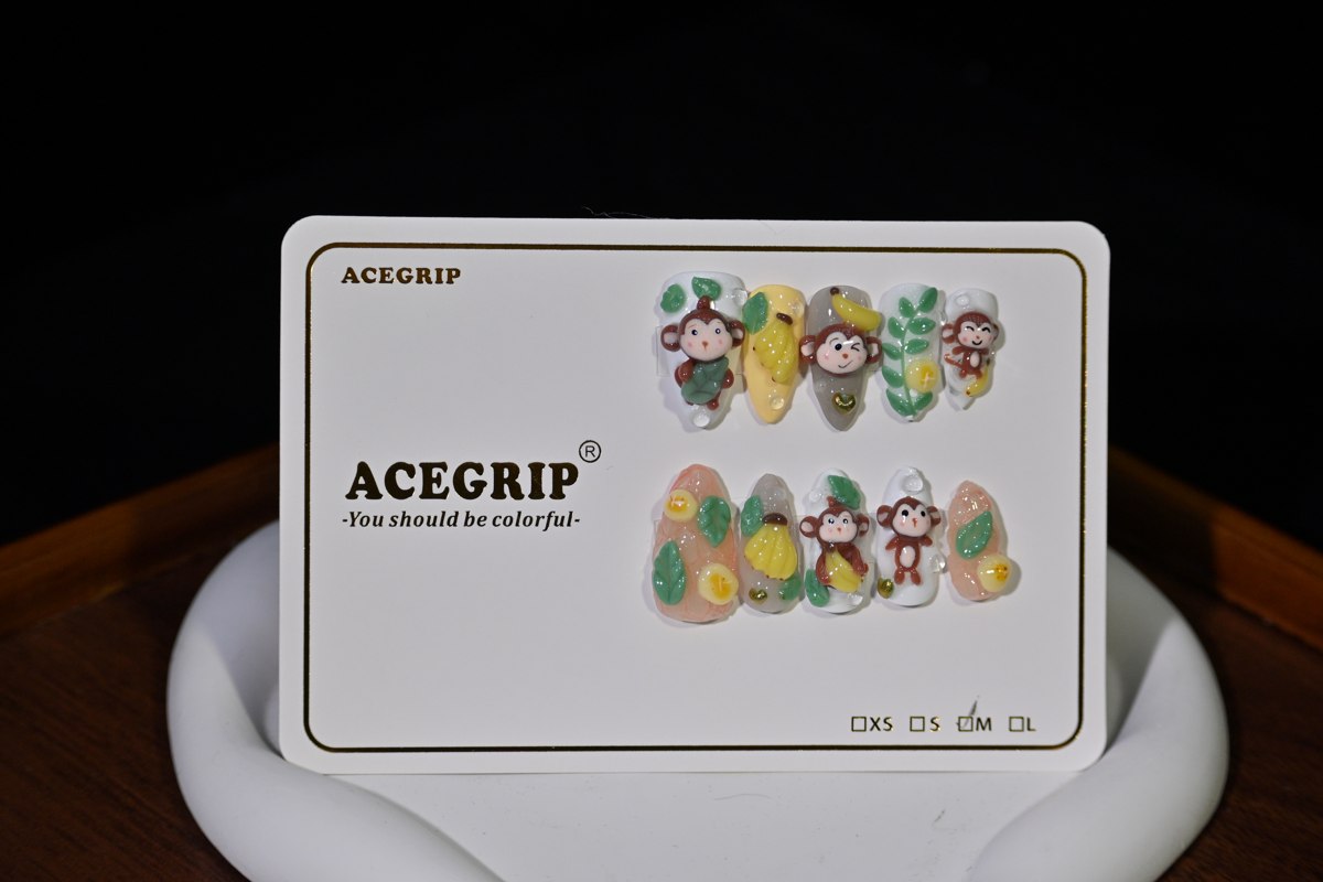 ACEGRIP Blush Monkey Leaves, style JH13014, original product photograph