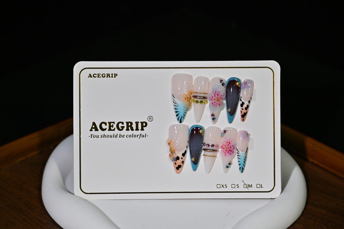 ACEGRIP Blush Blossom Spotted, style NB15001, original product photograph