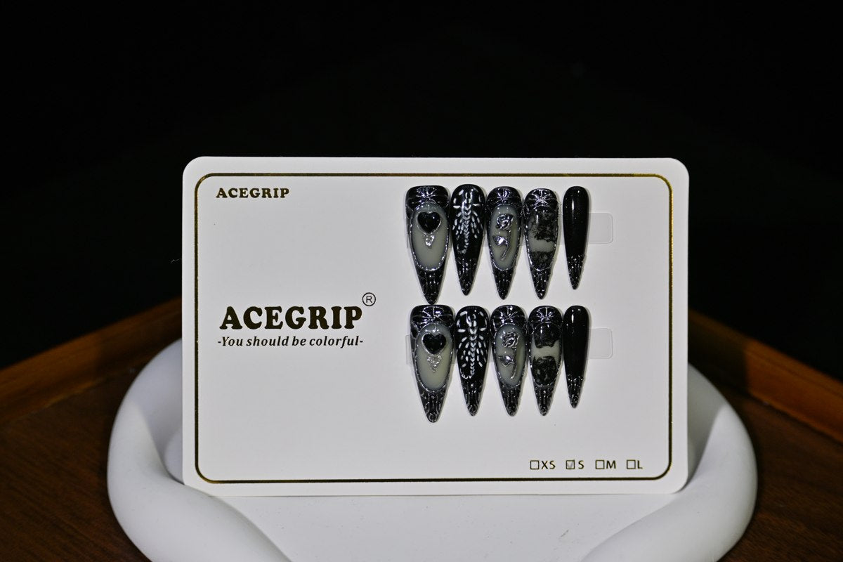 ACEGRIP Onyx Hearts, style NB15004, original product photograph