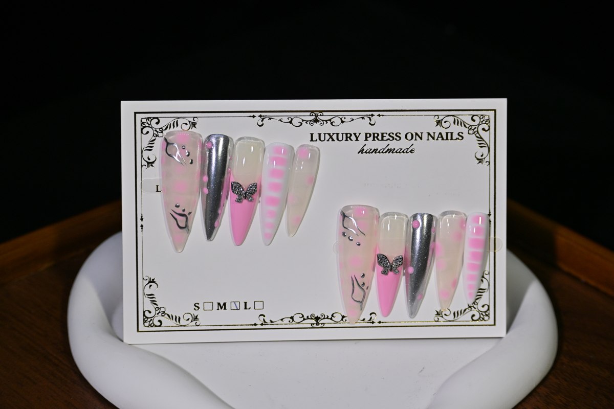 ACEGRIP Blush Butterfly Stripes, style XH3038, original product photograph