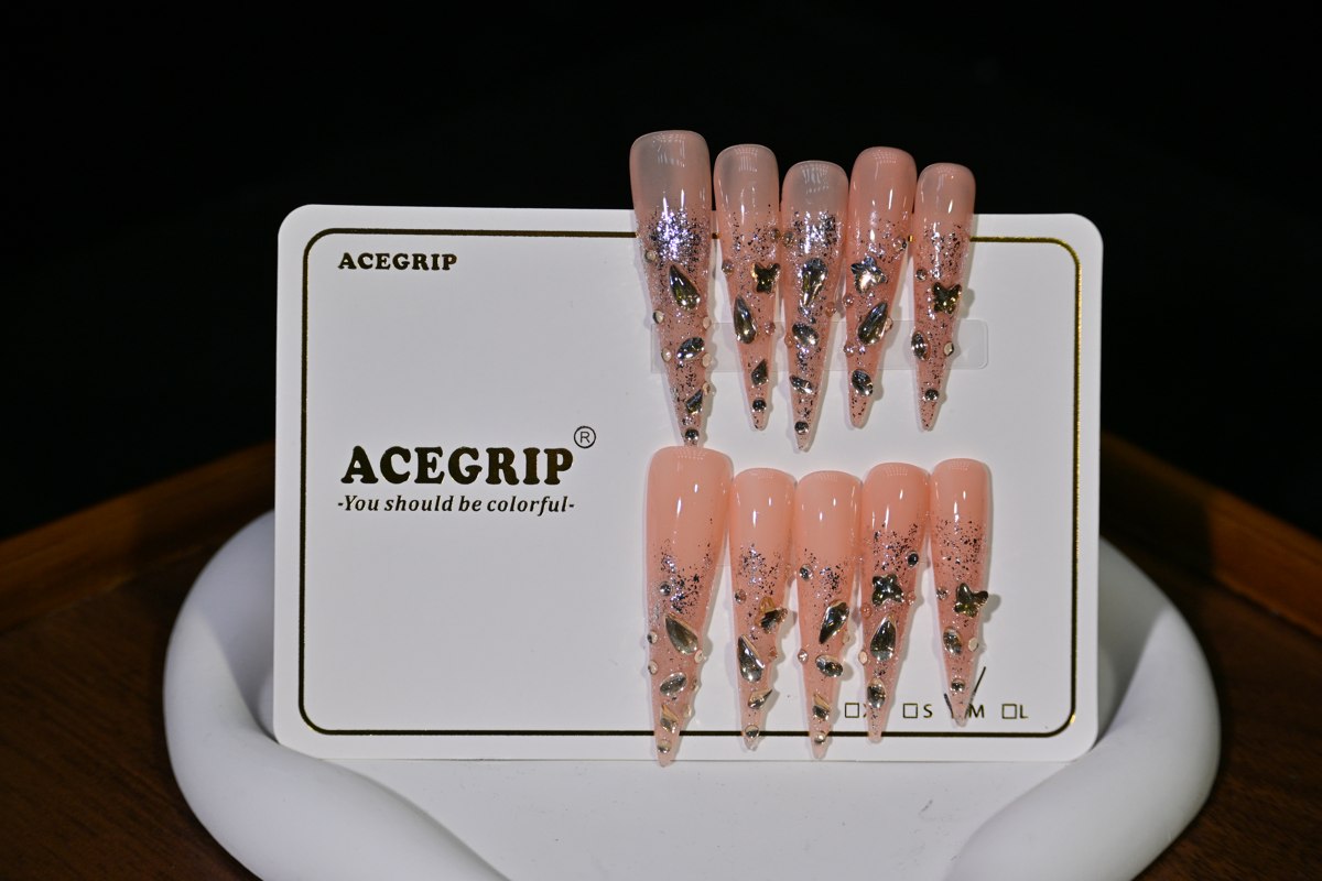 ACEGRIP Blush Silver Butterfly, style XH3042, original product photograph