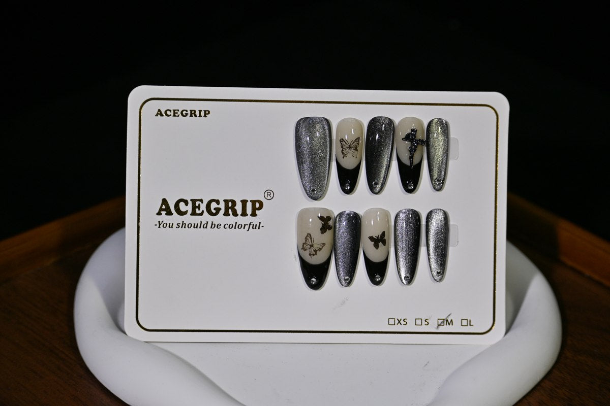 ACEGRIP Onyx Butterfly Cross, style XH3043, original product photograph