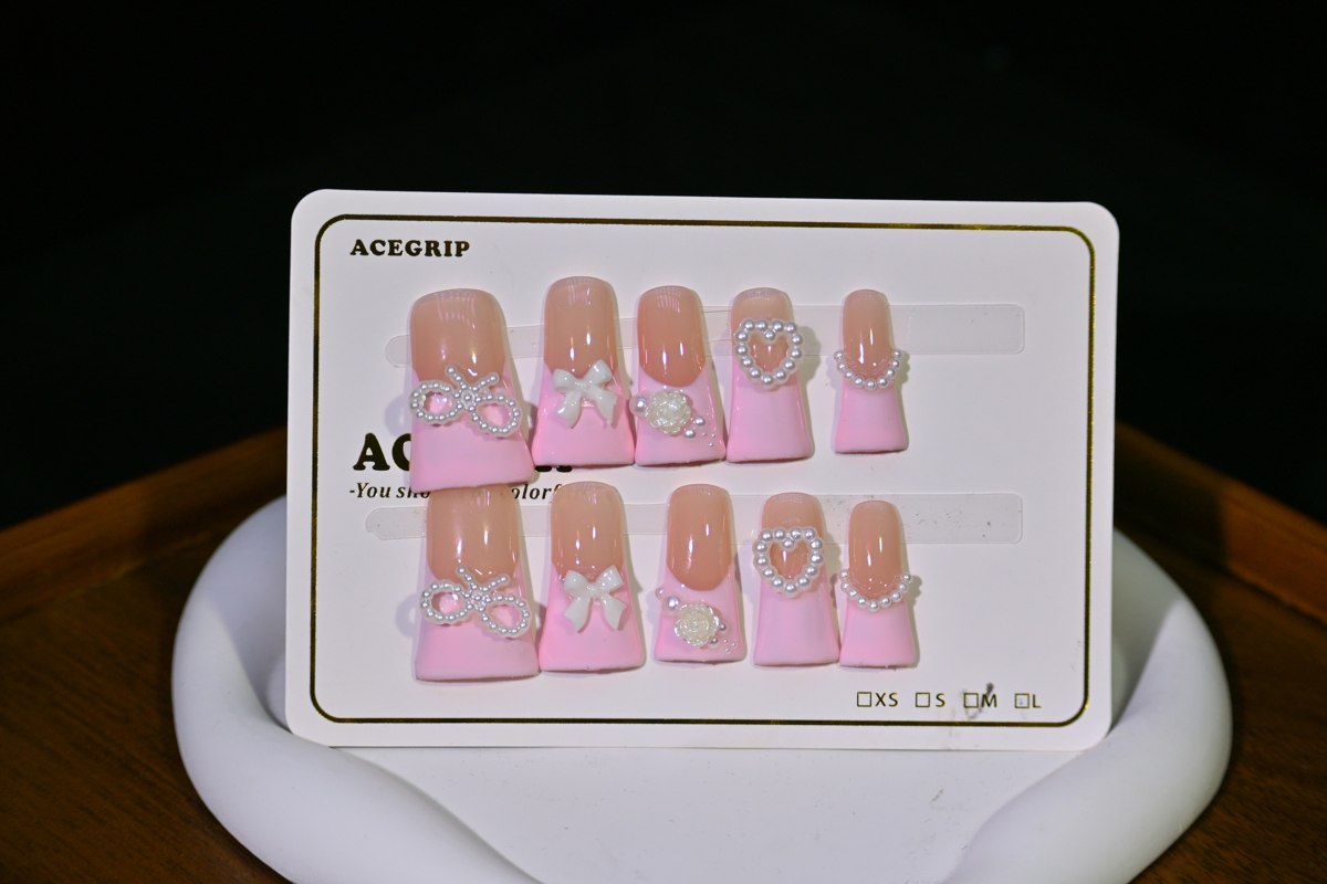 ACEGRIP Blush Bow Hearts, style XH3056, original product photograph