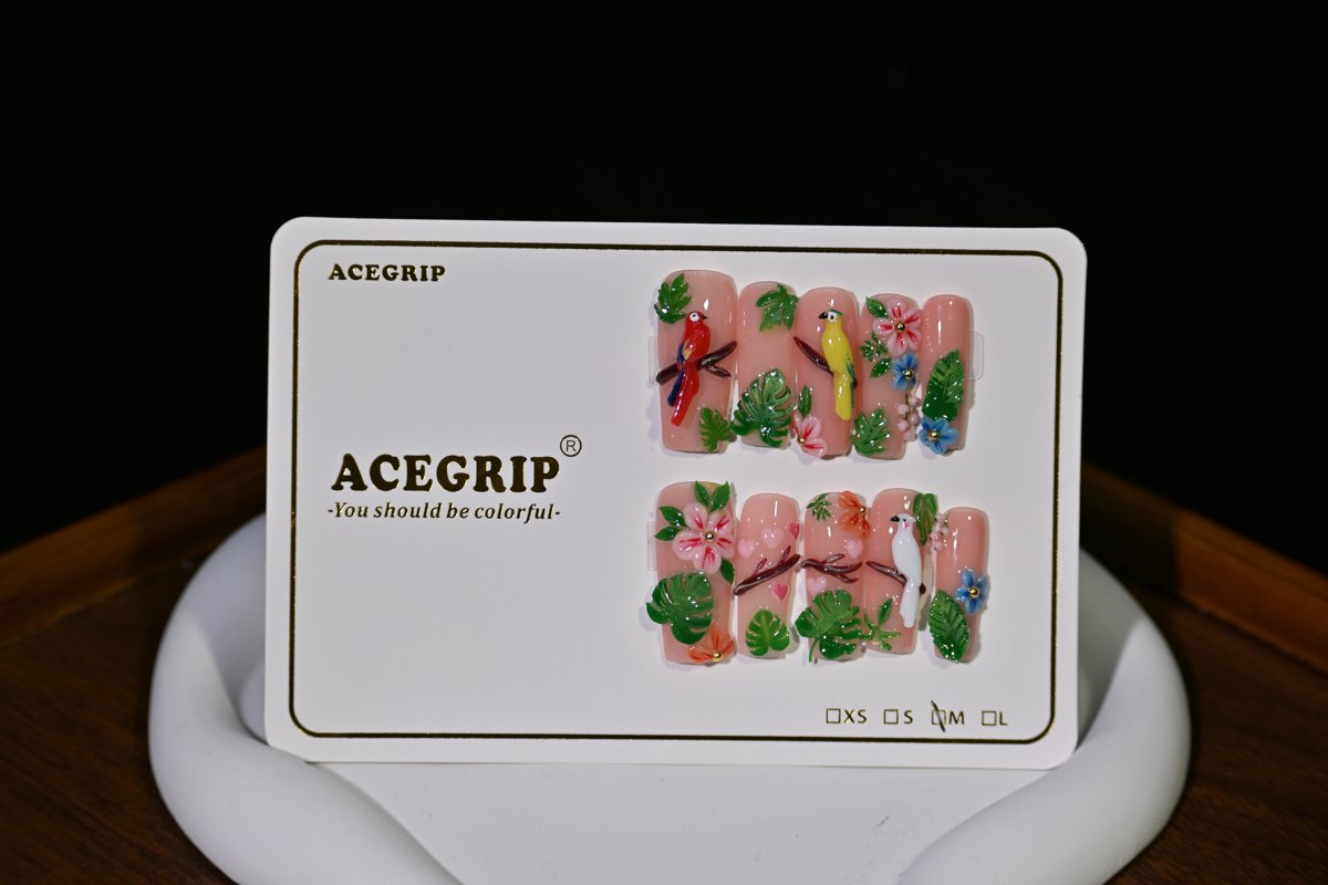 ACEGRIP Blush Birdsong Leaves, style XQ2001, original product photograph