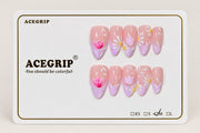 ACEGRIP Rose Tulip, style XQ2036, complete 10-nail set on its presentation card